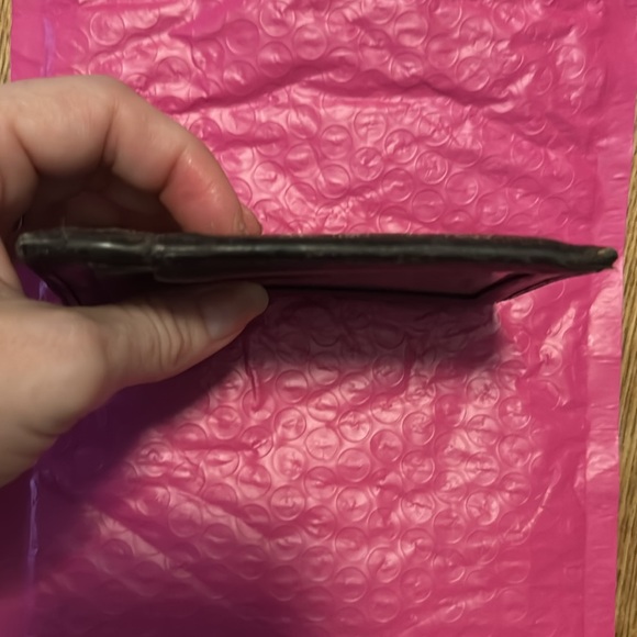 Coach Brown and Black Compact Wallet - Picture 5 of 9